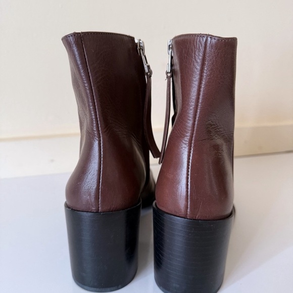 Ali MacGraw Womens Brown Leather Ankle Boots Booties SZ 8.5 - Picture 5 of 7